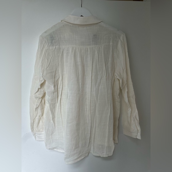 BNWT Plenty / Sadie and Sage button up off-white shirt in XS - Picture 5 of 5